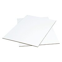 AVIDITI Corrugated Cardboard Sheets 24" x 36" (5 Pack) Large Card Board for Layer Separation Packaging Mailing Shipping Packing, and Protecting Products from Forklift Damage - White, 5 Pack One Size