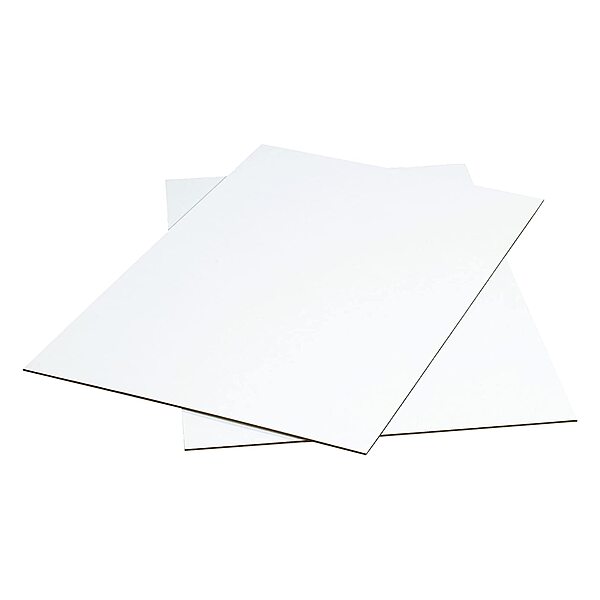 AVIDITI Corrugated Cardboard Sheets 24" x 36" (5 Pack) Large Card Board for Layer Separation Packaging Mailing Shipping Packing, and Protecting Products from Forklift Damage - White, 5 Pack One Size