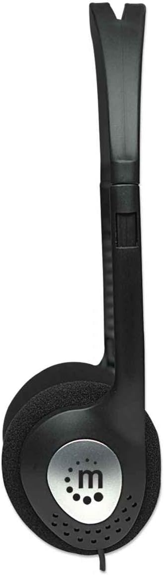 Manhattan On-Ear Wired Stereo Headphone - Long 6ft Cable, Single 3.5mm Plug, Lightweight, Adjustable Headband–for Walkman