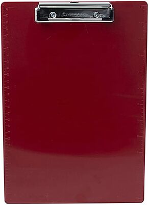 Saunders Recycled Plastic Clipboard - 0.50in Clip Capacity - 8 1/2in x 11in Sheet Size - Plastic - Multi - 3 / Pack