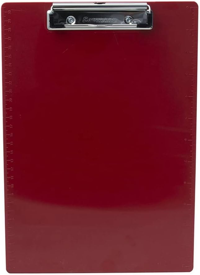 Saunders Recycled Plastic Clipboard - 0.50in Clip Capacity - 8 1/2in x 11in Sheet Size - Plastic - Multi - 3 / Pack