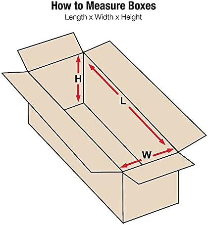 Partners Brand Corrugated Boxes, 18-Inch x 8-Inch x 4-Inch, Kraft, 25/Bundle (1884)