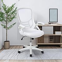 Flash Furniture Porter High-Back Mesh Ergonomic Swivel Office Chair with Adjustable Lumbar Support and Flip-Up Armrests