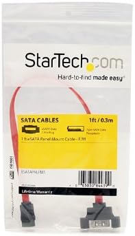 StarTech.com 1 ft eSATA Panel Mount Cable - F/M - 1ft panel mount eSATA - 1ft SATA to eSATA Converter