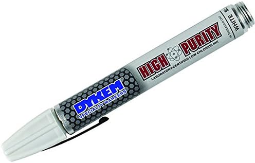 DYKEM HIGH Purity 44 Markers, White, Case of 12 Markers