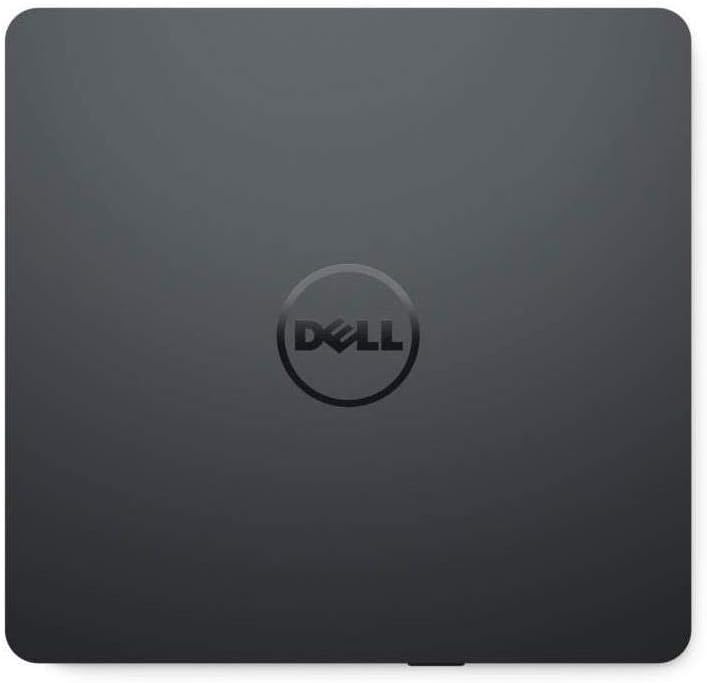 Dell USB Slim DVD +/- RW Drive DW316 - Plug and Play, 8 Watt Power Consumption, Windows 11 or below - Black Single