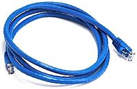 Monoprice 7FT 24AWG Cat6 550MHz UTP Ethernet Bare Copper Network Cable - Blue