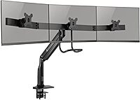 TRIPP LITE DMPDT1732AM Safe-IT Precision-Placement Triple 17-32 inch Monitor Desktop Mount, 90-Degree Rotation