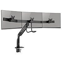 TRIPP LITE DMPDT1732AM Safe-IT Precision-Placement Triple 17-32 inch Monitor Desktop Mount, 90-Degree Rotation