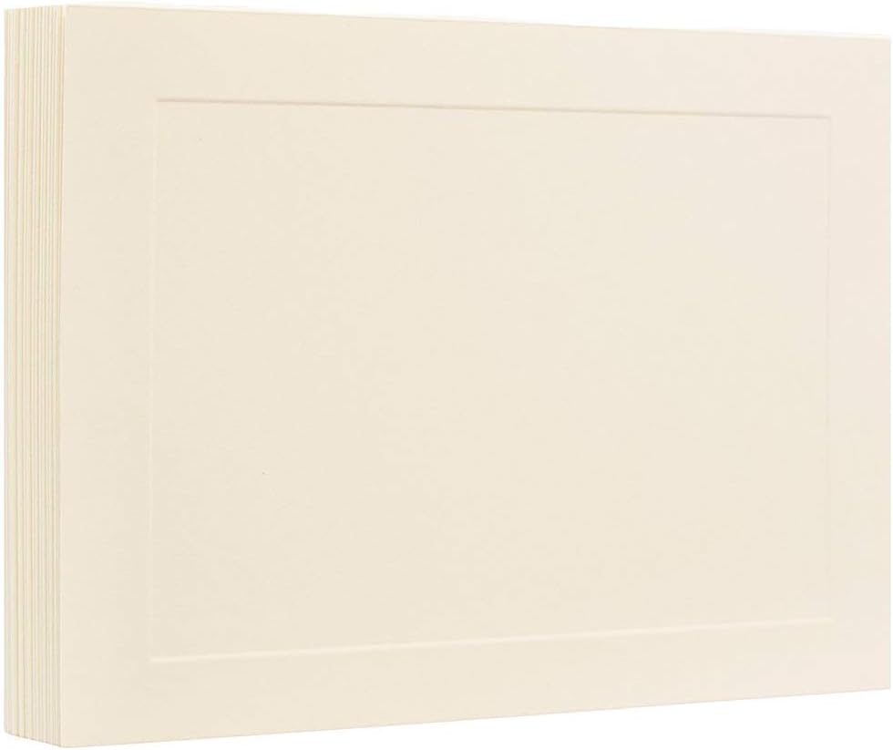 JAM PAPER Blank Flat Note Cards