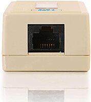 C2G 03835 1-Port Cat5e Surface Mount Box, White