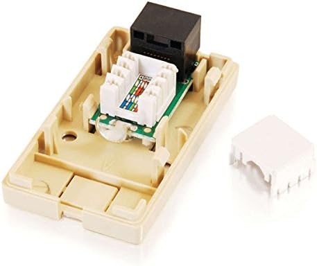 C2G 03835 1-Port Cat5e Surface Mount Box, White