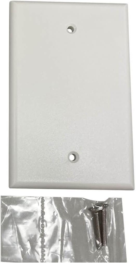 Tripp Lite Safe-IT Blank Outlet Wall Plate, Electrical & AV Applications, Ivory Matte, TAA Compliant