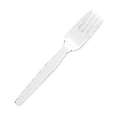 Genuine Joe Heavyweight White Plastic Forks (Pack of 100)