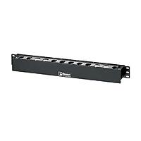 PANDUIT PatchLink Horizontal Cable Manager - Cable Manager - Black - 1U Rack Height - 19in Panel Width