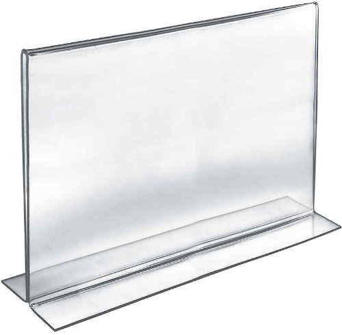 Azar Displays Double-Foot 2-Sided Acrylic Sign Holders