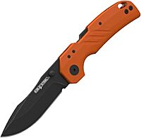 Cold Steel 3'' Engage 4116Ss / 3'' Clip Point Blade / 2.4Mm Thick / 4116Ss Steel withBlack Stonewash Finish/Blaze Orange Gfn