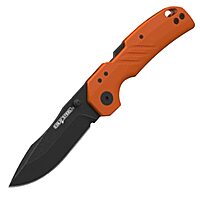 Cold Steel 3'' Engage 4116Ss / 3'' Clip Point Blade / 2.4Mm Thick / 4116Ss Steel withBlack Stonewash Finish/Blaze Orange Gfn