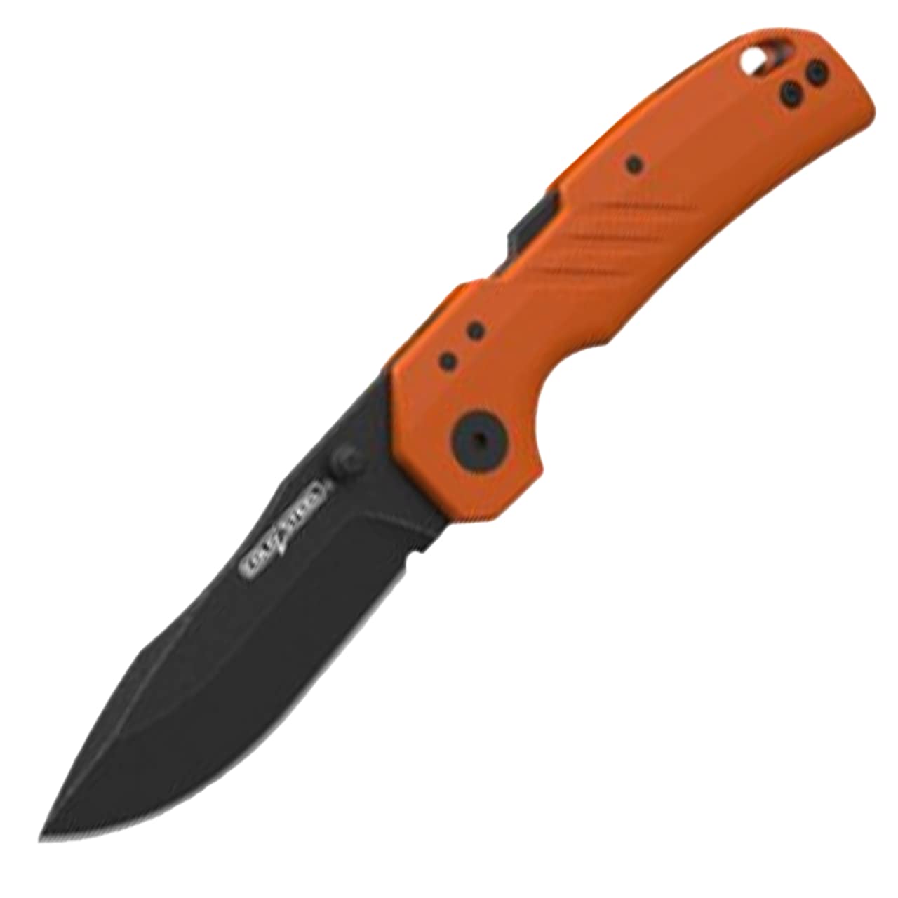 Cold Steel 3'' Engage 4116Ss / 3'' Clip Point Blade / 2.4Mm Thick / 4116Ss Steel withBlack Stonewash Finish/Blaze Orange Gfn