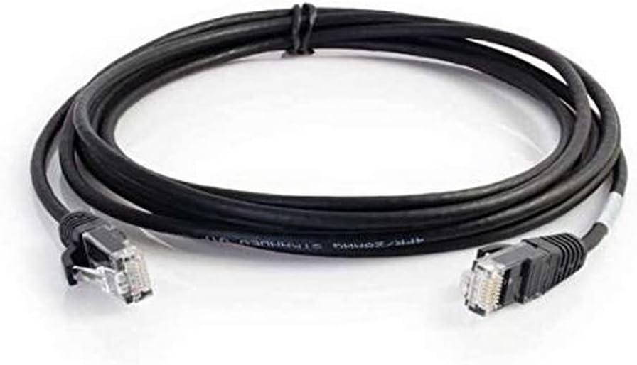 C2G/Cables to Go 01104 Cat6 Snagless Unshielded (UTP) Slim Network Patch Cable, Black (5 Feet/1.52 Meters)