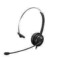 Xtream P1 Single-Sided USB Wired Headset with Adjustable Noise Canceling Microphone, Black