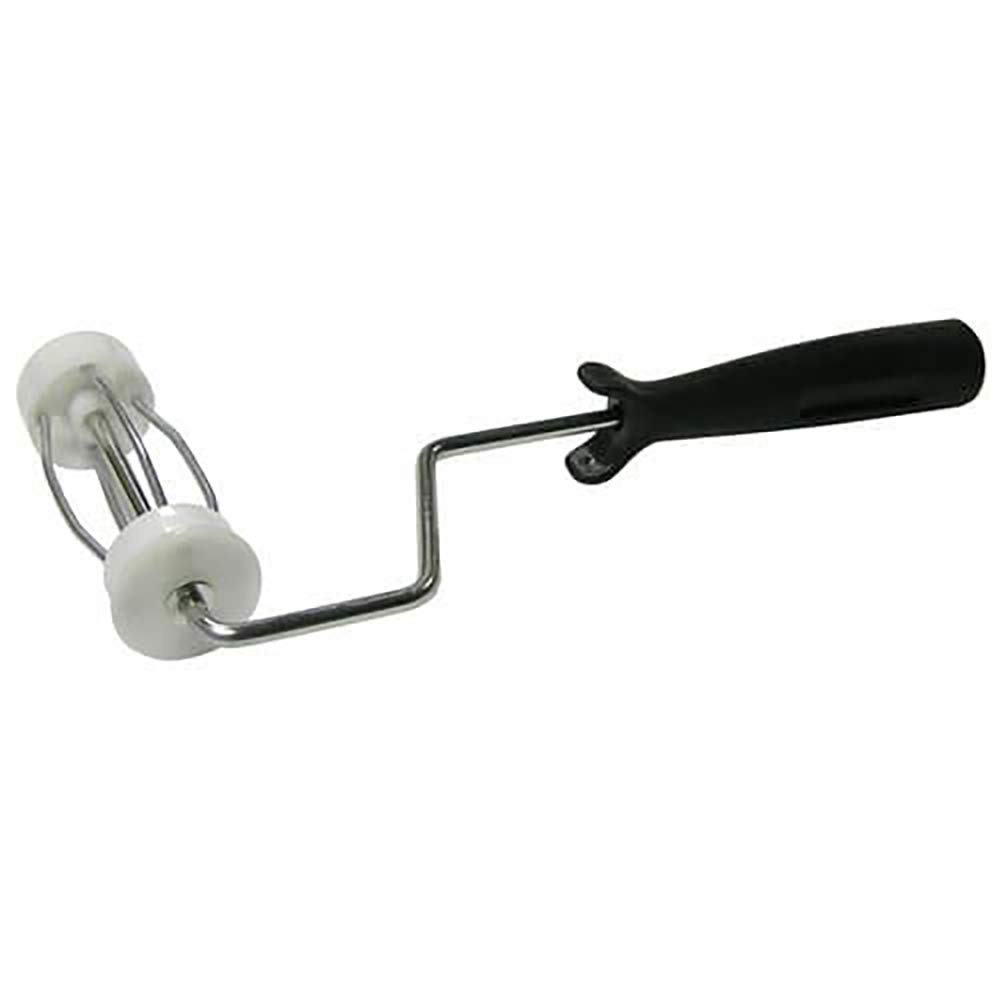 Weiler 49018 4-Inch Roller Frame, 4-Wire Cage w/Plastic Handle & 2-Plastic Caps