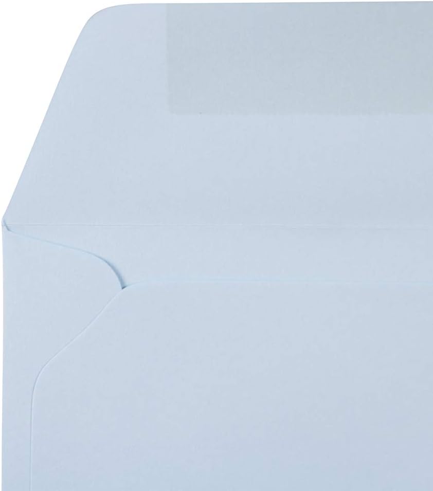 JAM PAPER 9 x 12 Booklet Premium Envelopes - Pastel Baby Blue - 25/Pack