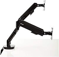 Staples Dual Monitor Arm, up to 30-inch Monitors, Black (51729) Dual Arm