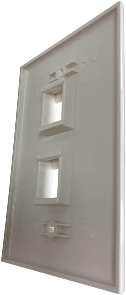 Tripp Lite Safe-IT Single-Gang Keystone Wall Plate, Ivory