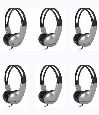 Koss ED1TC 6-Pack Stereo Headphones for Schools / Libraries / Educational