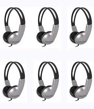 Koss ED1TC 6-Pack Stereo Headphones for Schools / Libraries / Educational