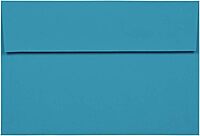 JAM Paper Blue Booklet Invitation Envelopes, Recycled, Gummed Seal