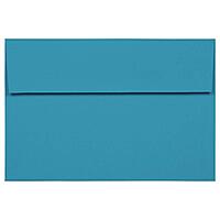 JAM Paper Blue Booklet Invitation Envelopes, Recycled, Gummed Seal