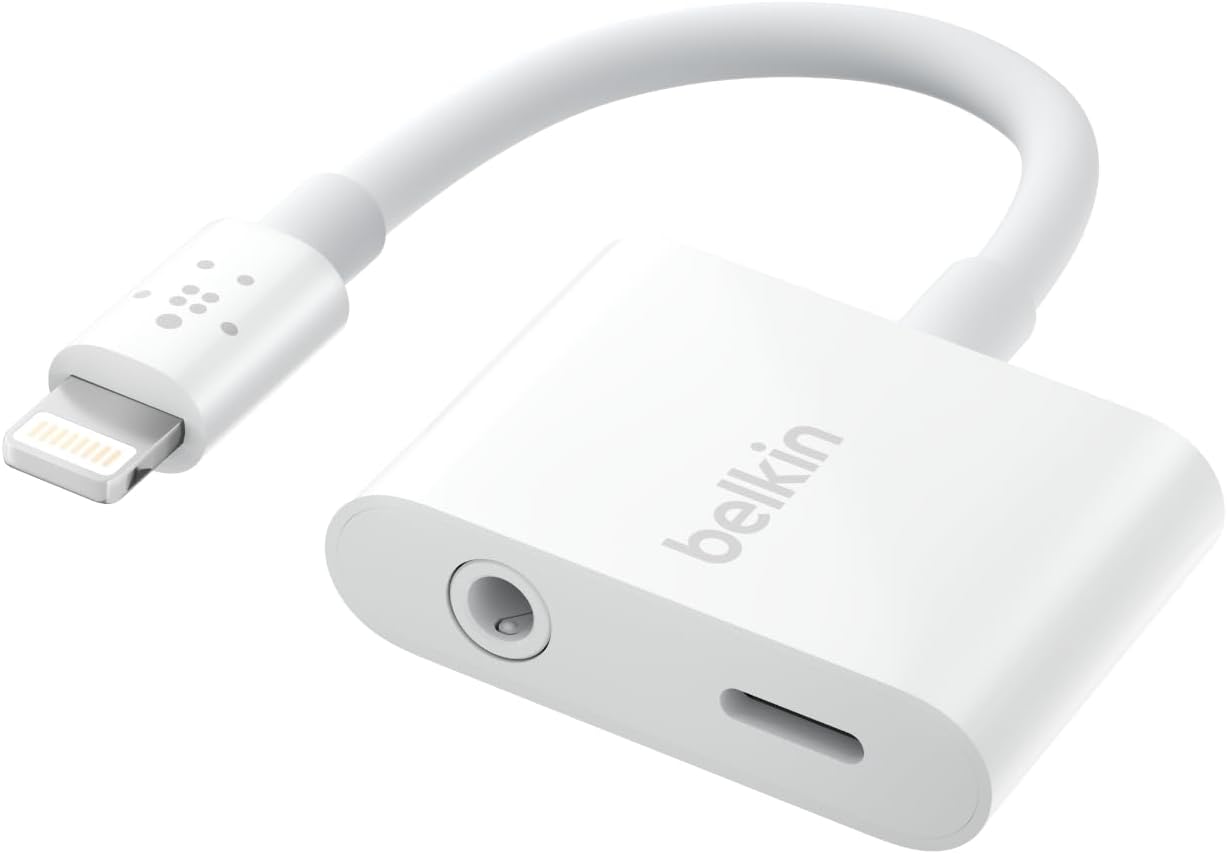 Belkin RockStar Lightning to 3.5mm Audio Cable + Audio Charger Splitter