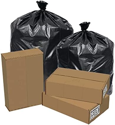 Repro Can Liners, 40 Gallon, Black, Pack Of 100 Liners