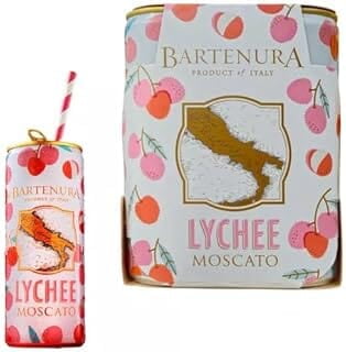 Vino Blanco Espumoso Bartenura Moscato Semidulce Kosher para Pesaj en Lata - Pack de 4x250ML - 5% de graduación alcohólica - Producto de Italia - Vino para