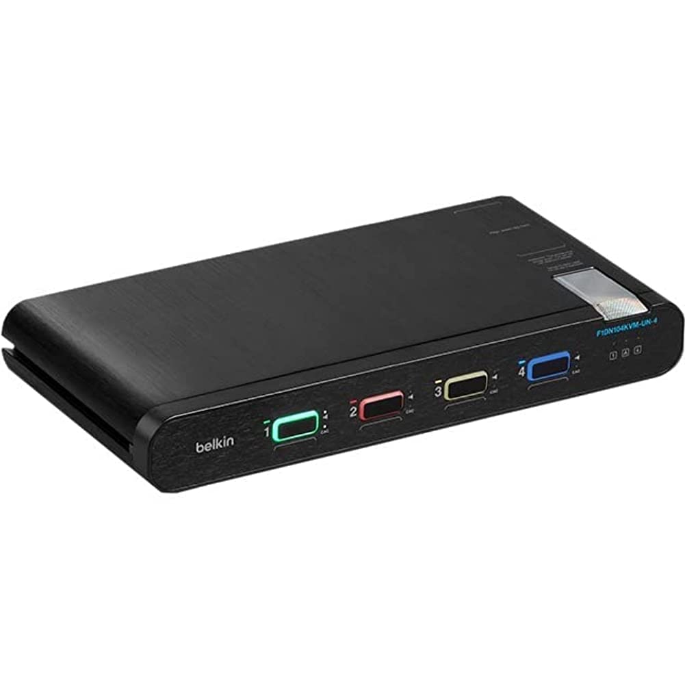 Belkin 2nd Gen Secure KVM Switch, 4-Port Single Head w/ CAC