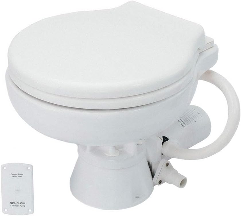 Johnson Pump AquaT Electric Marine Toilet - Super Compact - 12V