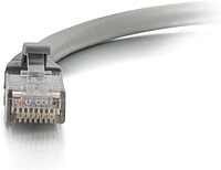 C2G/Cables to Go 00972 Cat6a Snagless Unshielded (UTP) Network Patch Cable, Gray (6 Inch)