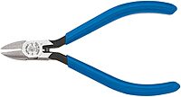 Klein Tools D257-4C Pliers, Diagonal Cutting Midget Electronics Pliers with Short Jaws and Beveled Cutting Edges