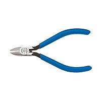 Klein Tools D257-4C Pliers, Diagonal Cutting Midget Electronics Pliers with Short Jaws and Beveled Cutting Edges