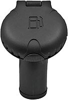 Attwood Deck Fill f/Carbon Canister System - Angled Body & Scalloped Black Plastic Cap