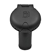 Attwood Deck Fill f/Carbon Canister System - Angled Body & Scalloped Black Plastic Cap