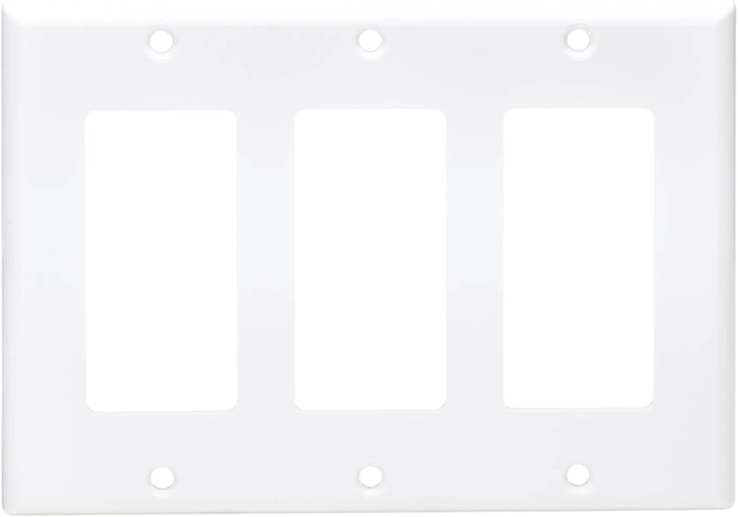 Tripp Lite Decora-Style Wall Plates & Center Inserts, Vertical, White, Polycarbonate