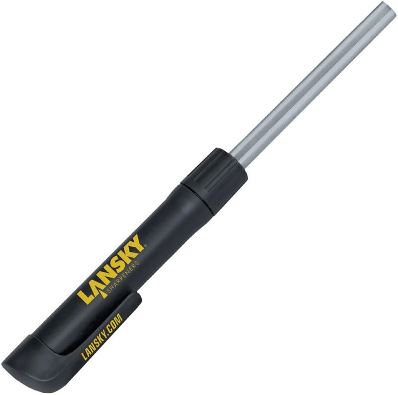 Lansky Retractable Diamond Pen Knife Sharpener, Black, One Size (DROD1)