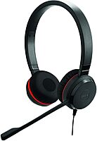 Jabra EVOLVE 20SE Headset - Stereo - USB - Wired - Over-the-head - Binaural - Supra-aural - Noise Canceling - Black