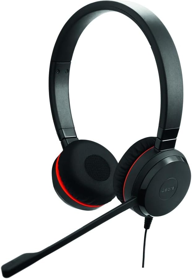 Jabra EVOLVE 20SE Headset - Stereo - USB - Wired - Over-the-head - Binaural - Supra-aural - Noise Canceling - Black