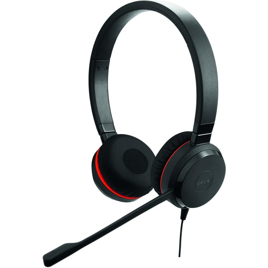 Jabra EVOLVE 20SE Headset - Stereo - USB - Wired - Over-the-head - Binaural - Supra-aural - Noise Canceling - Black