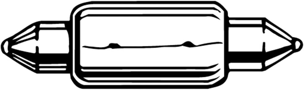 Perko 0072DP1CLR 24V 10W Double Ended Festoon Bulb - Pair (3/8")