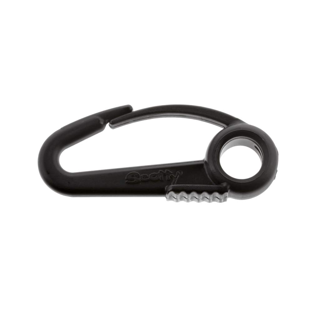 Scotty #590-BK Nylon Snap Hook (Black) (6-Pack)